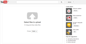 upload youtube video